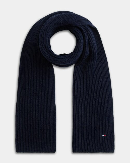 Tommy Hilfiger TH Flag Gift Box Mens Beanie And Scarf - Space Blue