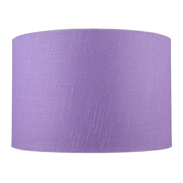 Modern Designer Lavender Oil Textured Linen Fabric Circular Lamp Shade Image 4