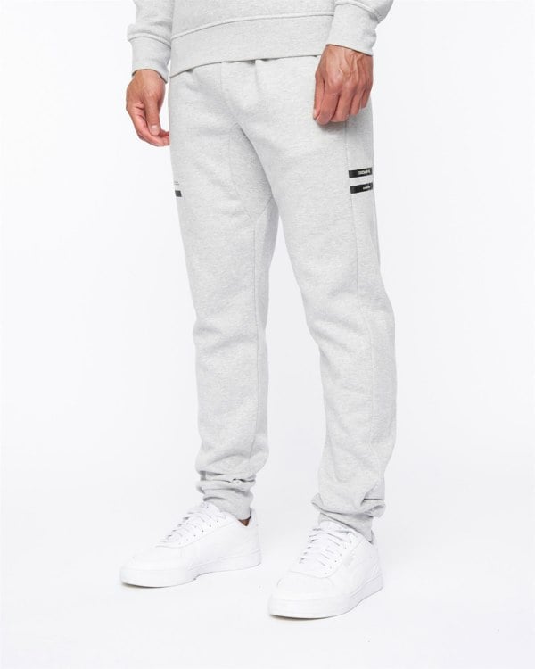 Duck and Cover Jennerkins Crew Sweat & Joggers Set Grey Marl