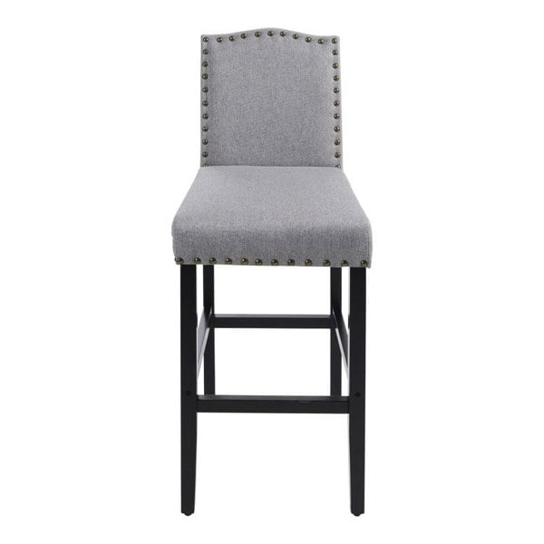 Livingandhome 2Pcs Linen Kitchen Counter Bar Stools, ZH1537 Living and Home