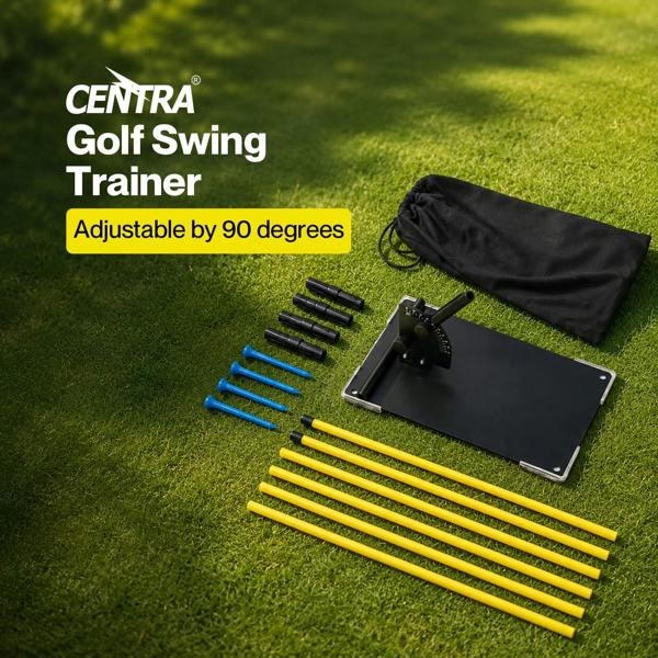 Centra Golf Alignment Sticks for Plane Accuracy With Carry Bag Outdoor Practice