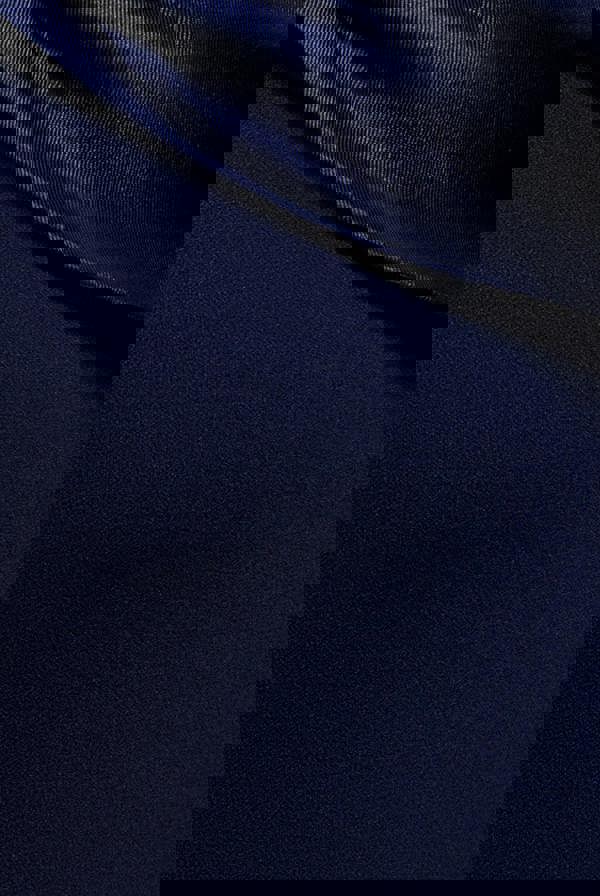 Satin Twist One Shoulder Maxi Dress - Navy Blue DR4576QZ