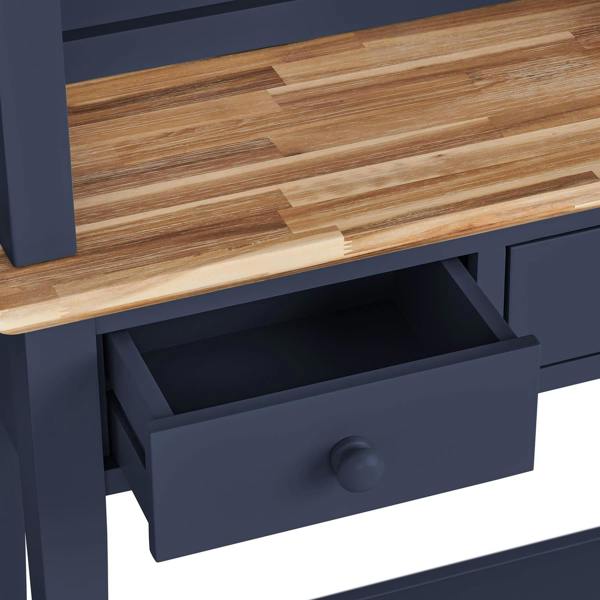 Statement Furniture Florence Console Table and Hutch, Display Cabinet with Shelves