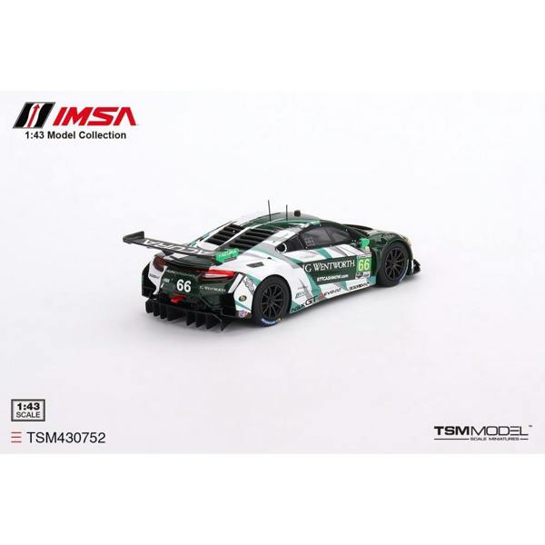MCSlots Acura NSX GT3 EVO22 #66 Gradient Racing IMSA 2023 Daytona 24Hrs 1:43 Scale TSM430752