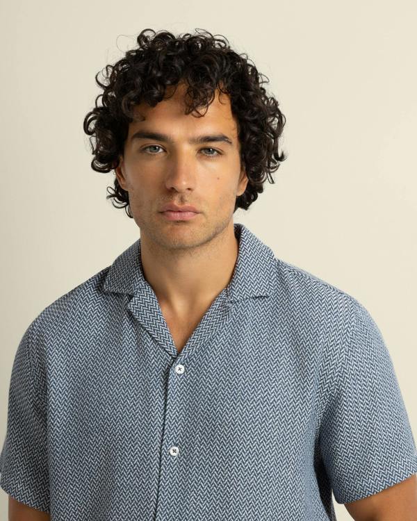 Larsson & Co Wray - Chevron Short Sleeve Shirt