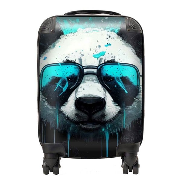 Warren Reed Panda With Blue Glasses Splashart Suitcase