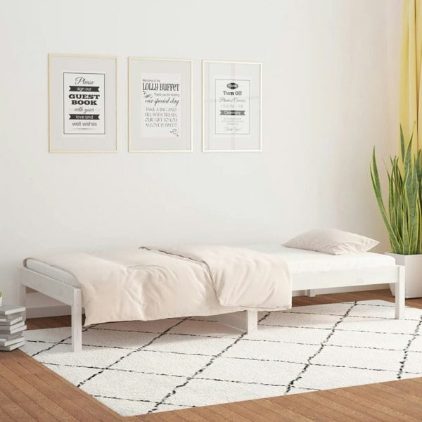 Berkfield Day Bed White 80x200 cm Solid Wood Pine
