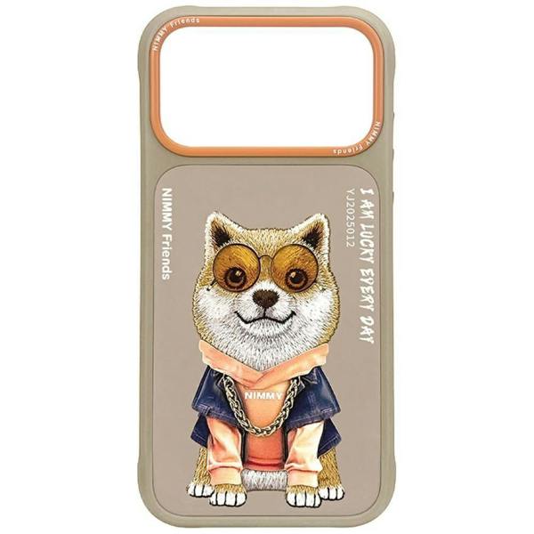 Nimmy Friends Nimmy Glasses Cool Dog Case with MagSafe for iPhone 17 Pro 6.3" Brown Orange - N-YJ-IP17-PRO-012-A