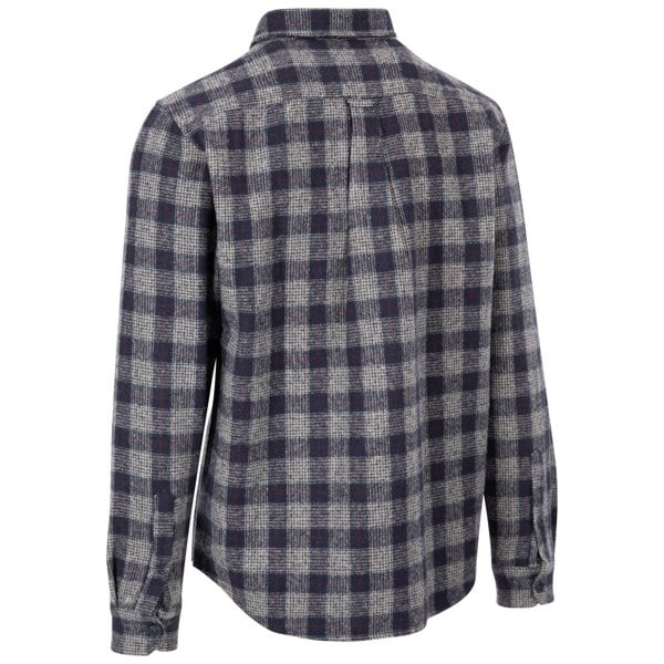 Trespass Mens Portlaw Checked Shirt - Grey/Blue