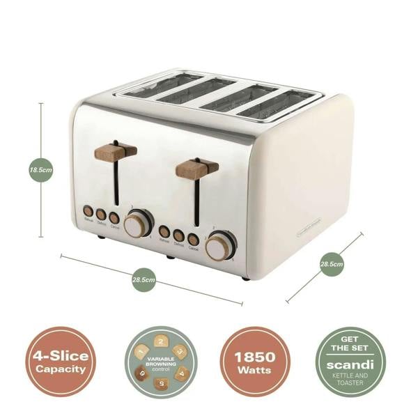 Hamilton Beach Scandi Classic Kettle & Toaster Set - Cream - Hamilton Beach UK