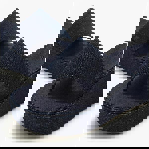 FitFlop FitFlop PLATFFORMS DENIM Womens Toe-Post Sandals Dark Denim