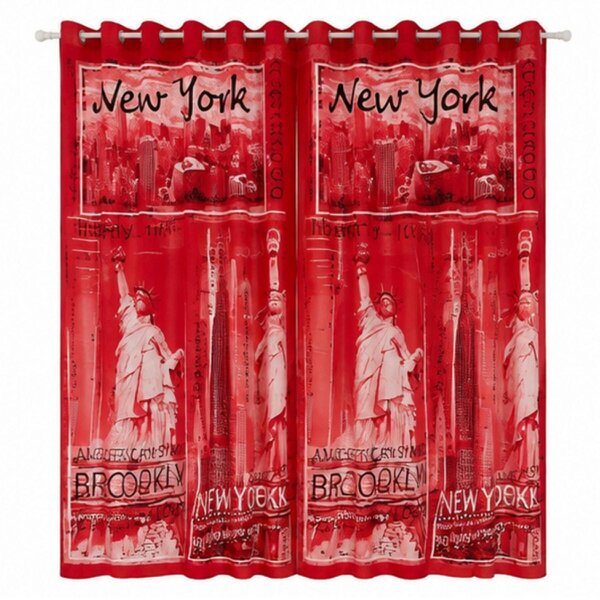 Smart Living Inspire Curtain - Red - 66"x72"