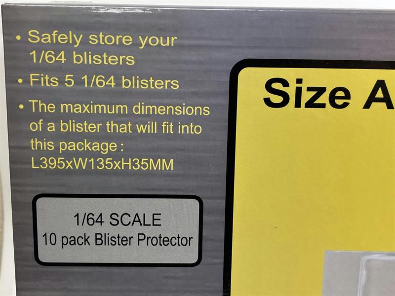 MCSlots Blister Protectors 10 Pack Fits 5 x 1:64 Scale Models Triple9 T9-64021