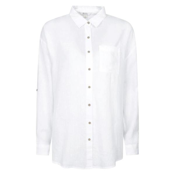 Mountain Warehouse Womens/Ladies Santiago Oversized Shirt - White - 