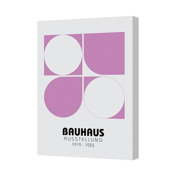 Benjamin Tate Design Bauhaus Ausstellung 1919 1933 Canvas Print Poster Pink Purple Geometric Artwork