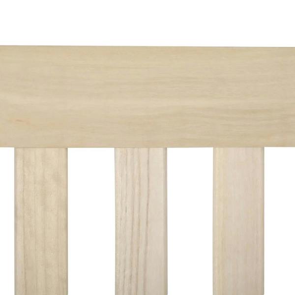Natural wooden slats with smooth finish
