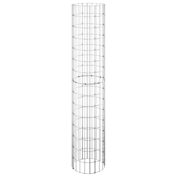 Berkfield Circular Gabion Raised Beds 3 pcs Galvanised Steel 30x150 cm