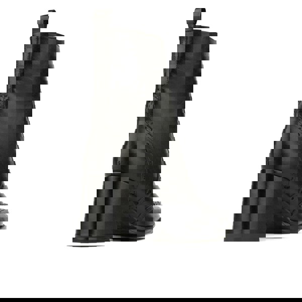 Embassy London Chloe - Black - Women's block heel higher ankle leather boot with side zip