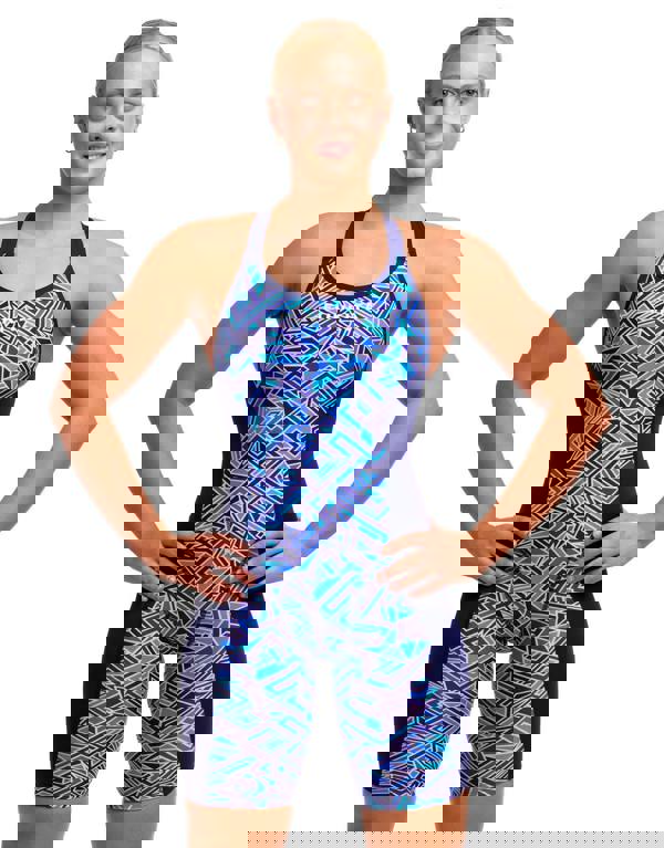 Funkita Blue Bits Fast Training One Piece Legsuit - Blue/Black