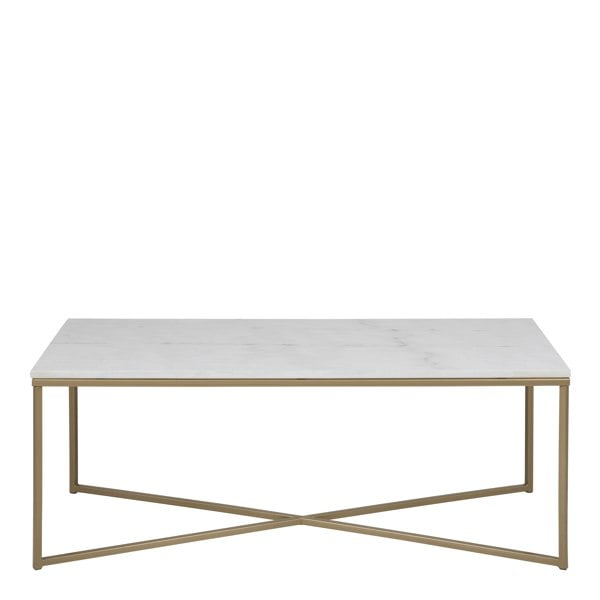 Furniture To Go Alisma Coffee Table with White Marble Effect Top
