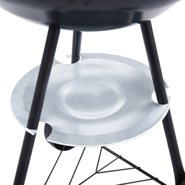 Berkfield Portable XXL Charcoal Kettle BBQ Grill with Wheels 44 cm