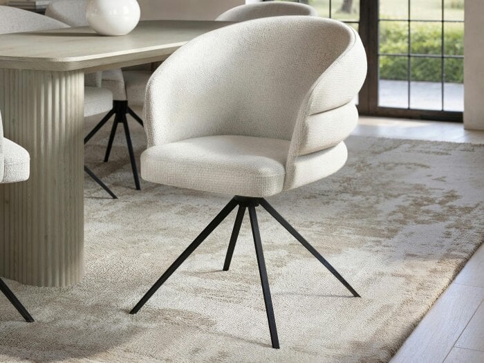 SOLACE+CO Zoya Dining Table with Eira Chairs Set