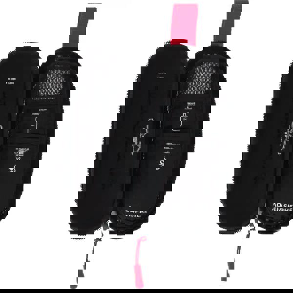 Aquasphere black red hard shell goggle case with zip and clear window