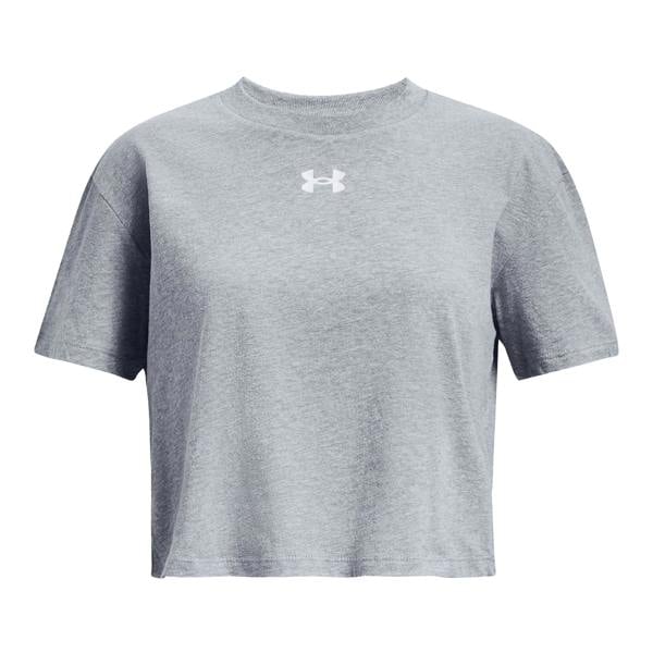 Under Armour Kids Sportstyle Crop Logo Short-Sleeved T-Shirt - Grey