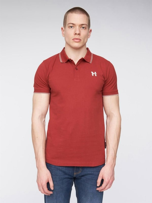 Henleys Henflare Polo Deep Red