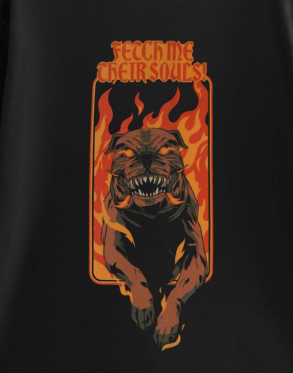 Call of Duty Mens Black Fetch Me Their Souls Short Sleeved T-Shirt