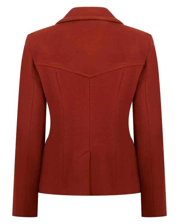 Myles Anthony Tomato Reefer Style Wool & Cashmere Jacket