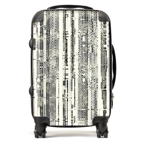 Warren Reed Washed Out Canvas Pattern Suitcase