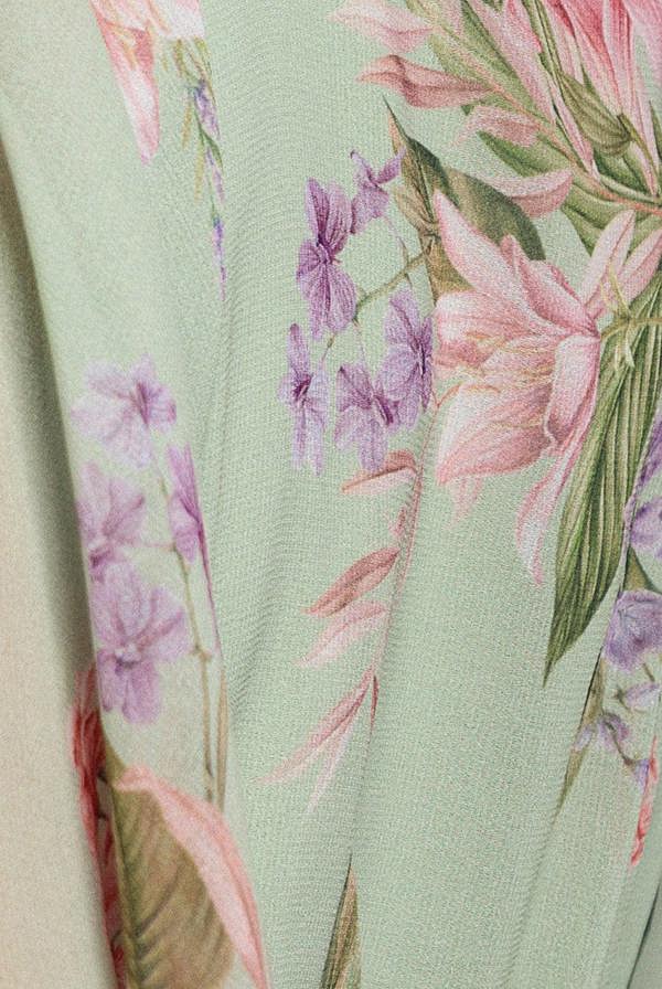 Flutter Sleeve Midaxi Wrap Dress - Sage Green DR5140