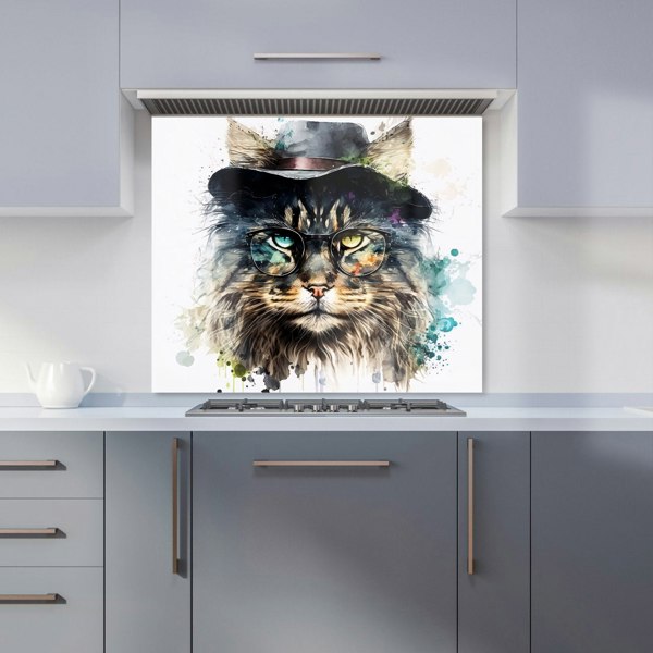 Warren Reed - Designer Norwegian Forest Cat Splashart Kitchen Splashback