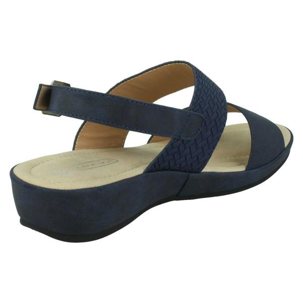 Spot On Ladies Spot On Low Wedge Mules F00287