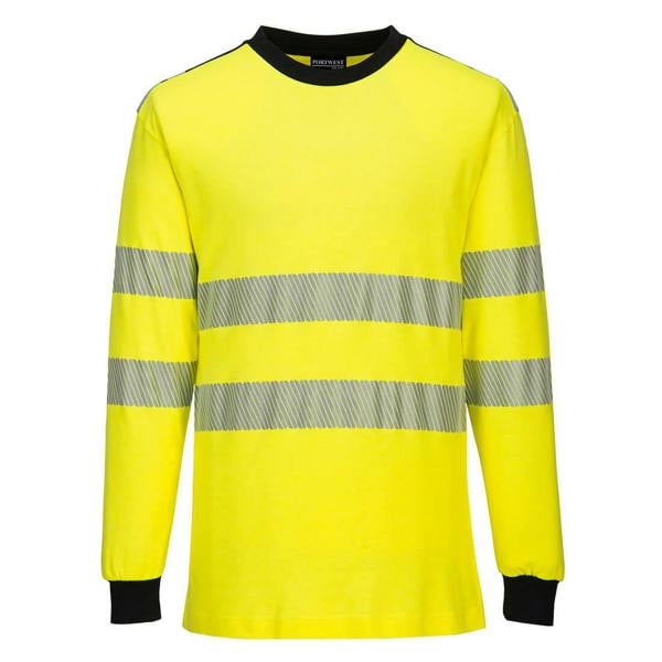 PW3 Modaflame Knit Hi-Vis FR Long Sleeve T-Shirt Portwest