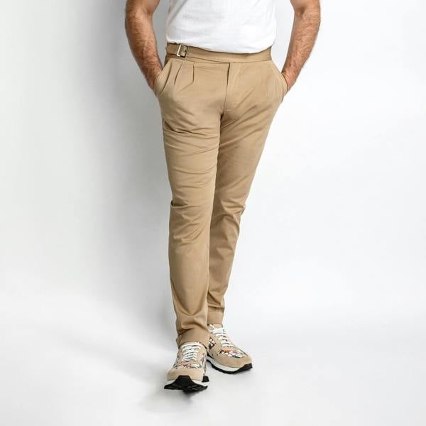 CLAUDIO LUGLI FITTED CHINO TROUSERS /23 - Premium Men's Patterned Shirt by Claudio Lugli | Bold Design, Tailored Fit, Best Printed Shirts
