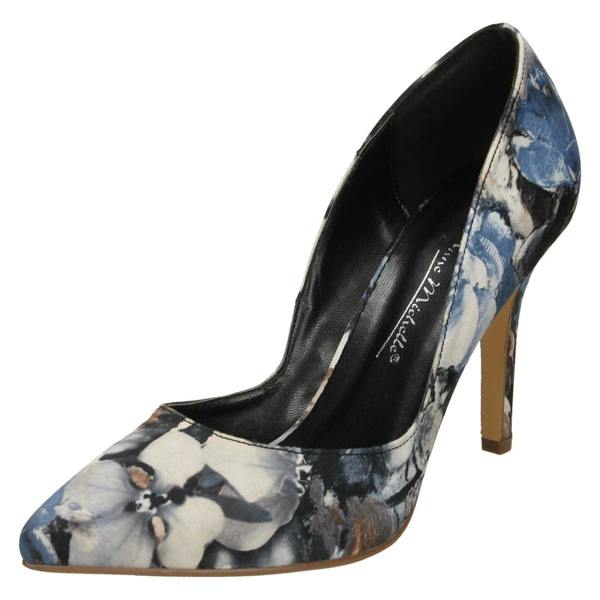 Anne Michelle Ladies Anne Michelle Pointed Toe Court Shoes