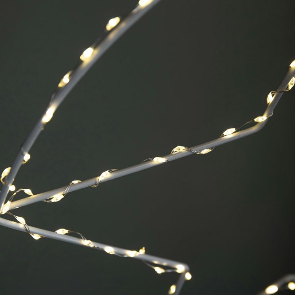 Samuel Alexander 48cm Light up Hanging Christmas Star Bauble with 236 Warm White LEDs