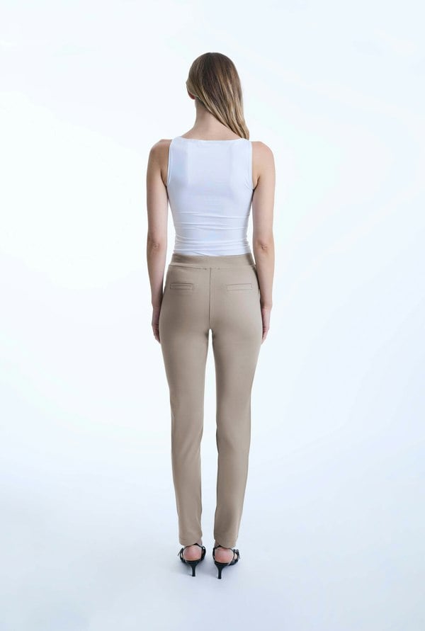James Lakeland Beige Cigarette Trousers