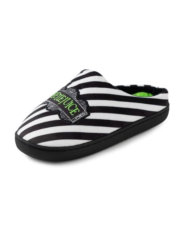 Beetlejuice Unisex Black Logo Mule Slippers