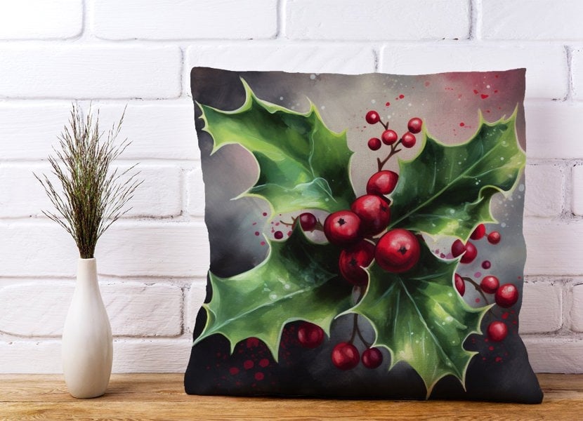 Warren Reed Splashart Holly Cushions