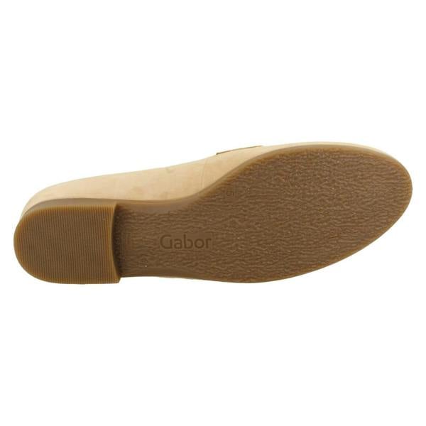 Gabor Ladies Gabor Sand Suede Slip On Shoes 82.432