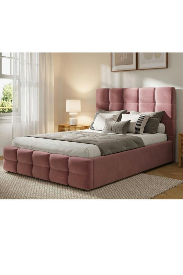 Groundlevel Maison Velvet Upholstered Bed Frame