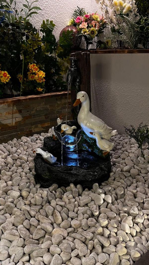 Tranquillity Water Features Duck Family Animal Fountain Water Feature