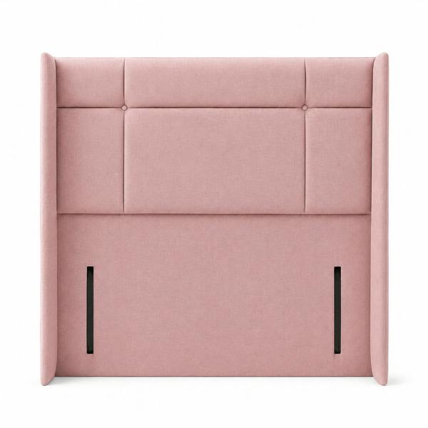 Great British Beds Digley Winged Headboard - Pink Plush