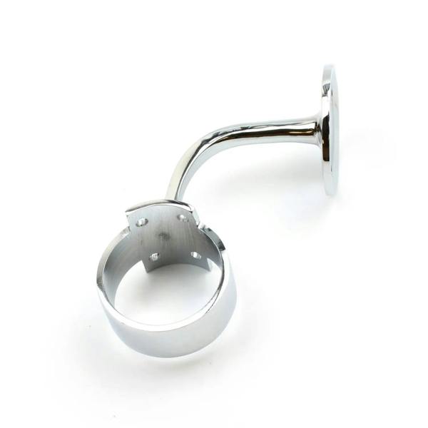 Chrome Handrail Bracket Mop Stick Design with Arm 44mm