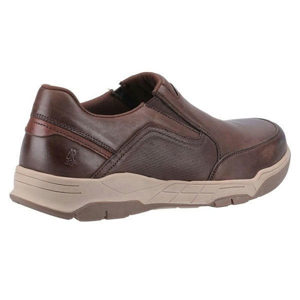 Hush Puppies Mens Fletcher Leather Shoes - Coffee