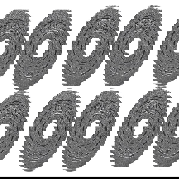 York Olympic Hammertone Cast Iron Weight Plates 4 x 5kg