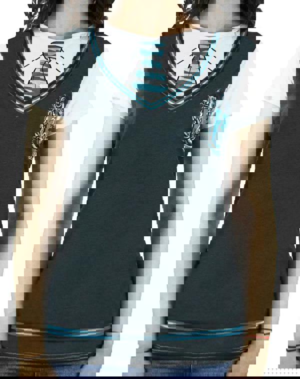 Harry Potter Womens White Slytherin Short Sleeved T-Shirt